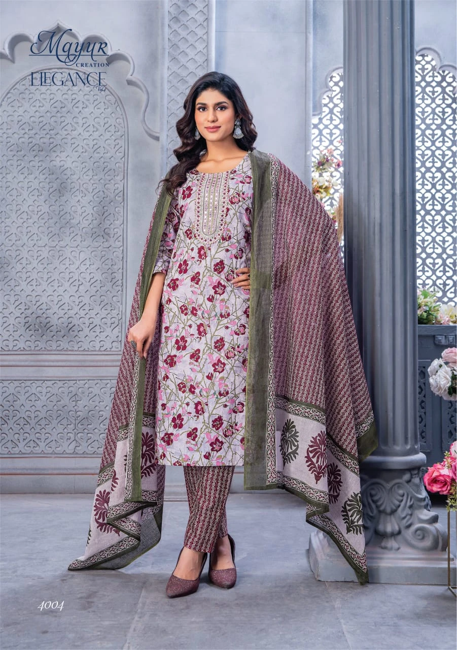 Mayur Elegance Vol-4 – Kurti Pant With Dupatta